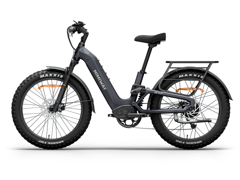 Himiway | Electric Bike | Model D5 2.0 ST (Step-Thru) | 750W Hub Motor | 26 x 4.0” Fat Tires | 65 Mile Range | 400 lb Payload | 90Nm Torque | For Urban Commuting & All-Terrain Adventure