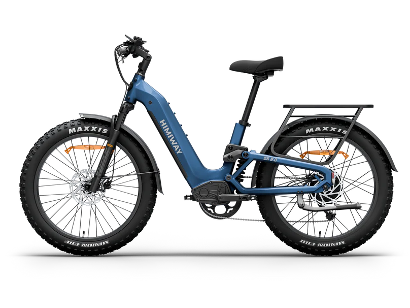 Himiway | Electric Bike | Model D5 2.0 ST (Step-Thru) | 750W Hub Motor | 26 x 4.0” Fat Tires | 65 Mile Range | 400 lb Payload | 90Nm Torque | For Urban Commuting & All-Terrain Adventure