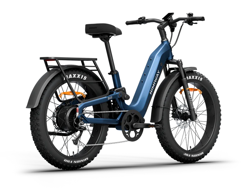 Himiway | Electric Bike | Model D5 2.0 ST (Step-Thru) | 750W Hub Motor | 26 x 4.0” Fat Tires | 65 Mile Range | 400 lb Payload | 90Nm Torque | For Urban Commuting & All-Terrain Adventure