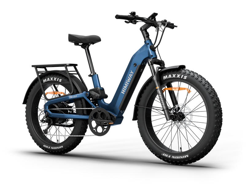 Himiway | Electric Bike | Model D5 2.0 ST (Step-Thru) | 750W Hub Motor | 26 x 4.0” Fat Tires | 65 Mile Range | 400 lb Payload | 90Nm Torque | For Urban Commuting & All-Terrain Adventure