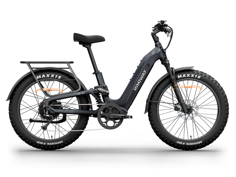 Himiway | Electric Bike | Model D5 2.0 ST (Step-Thru) | 750W Hub Motor | 26 x 4.0” Fat Tires | 65 Mile Range | 400 lb Payload | 90Nm Torque | For Urban Commuting & All-Terrain Adventure