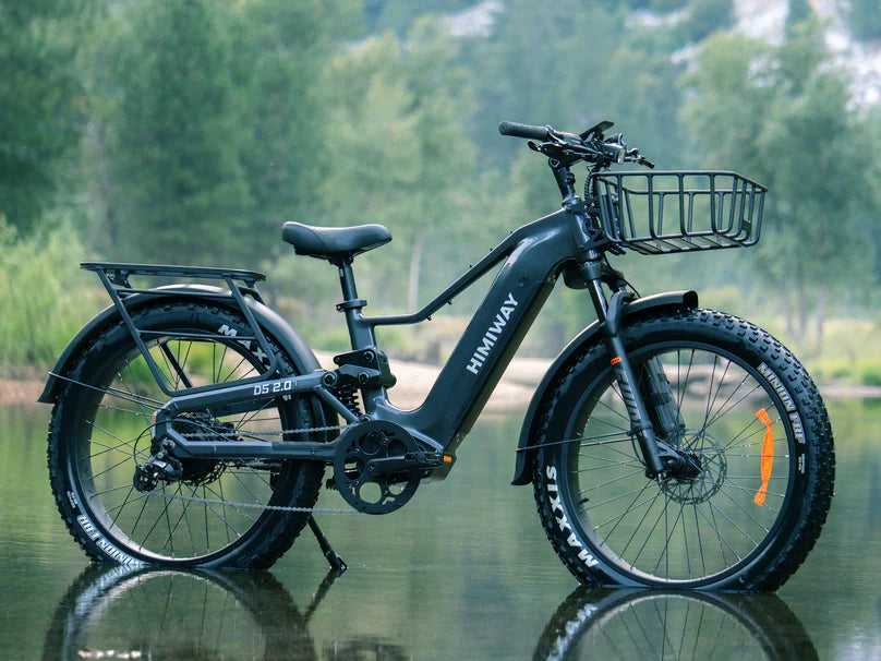 Himiway | Electric Bike | Model D5 2.0 | High-Step & Step-Thru | 750W Hub Motor | 26 x 4.0” Fat Tires | 65 Mile Range | 400 lb Payload | 90Nm Torque | For Commuting, Trail Riding & All-Terrain Adventure