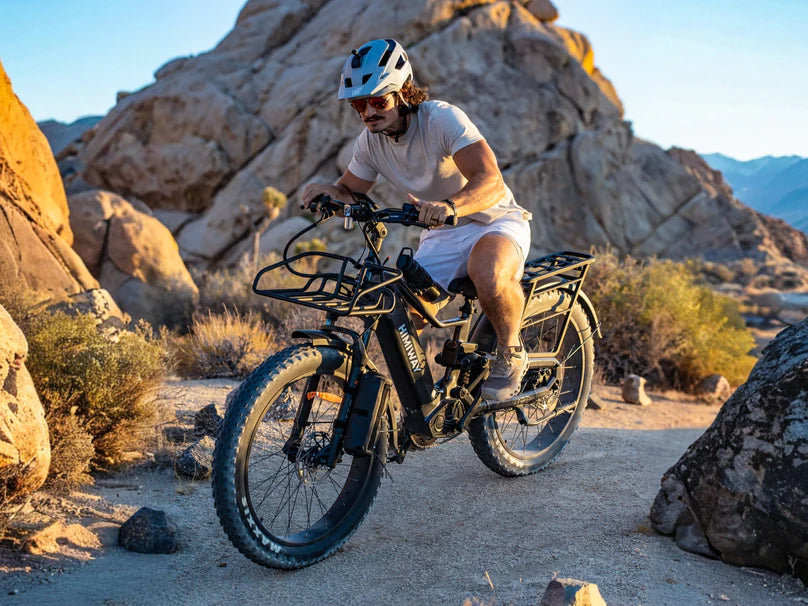Himiway | Electric Bike | Model D5 2.0 | High-Step & Step-Thru | 750W Hub Motor | 26 x 4.0” Fat Tires | 65 Mile Range | 400 lb Payload | 90Nm Torque | For Commuting, Trail Riding & All-Terrain Adventure