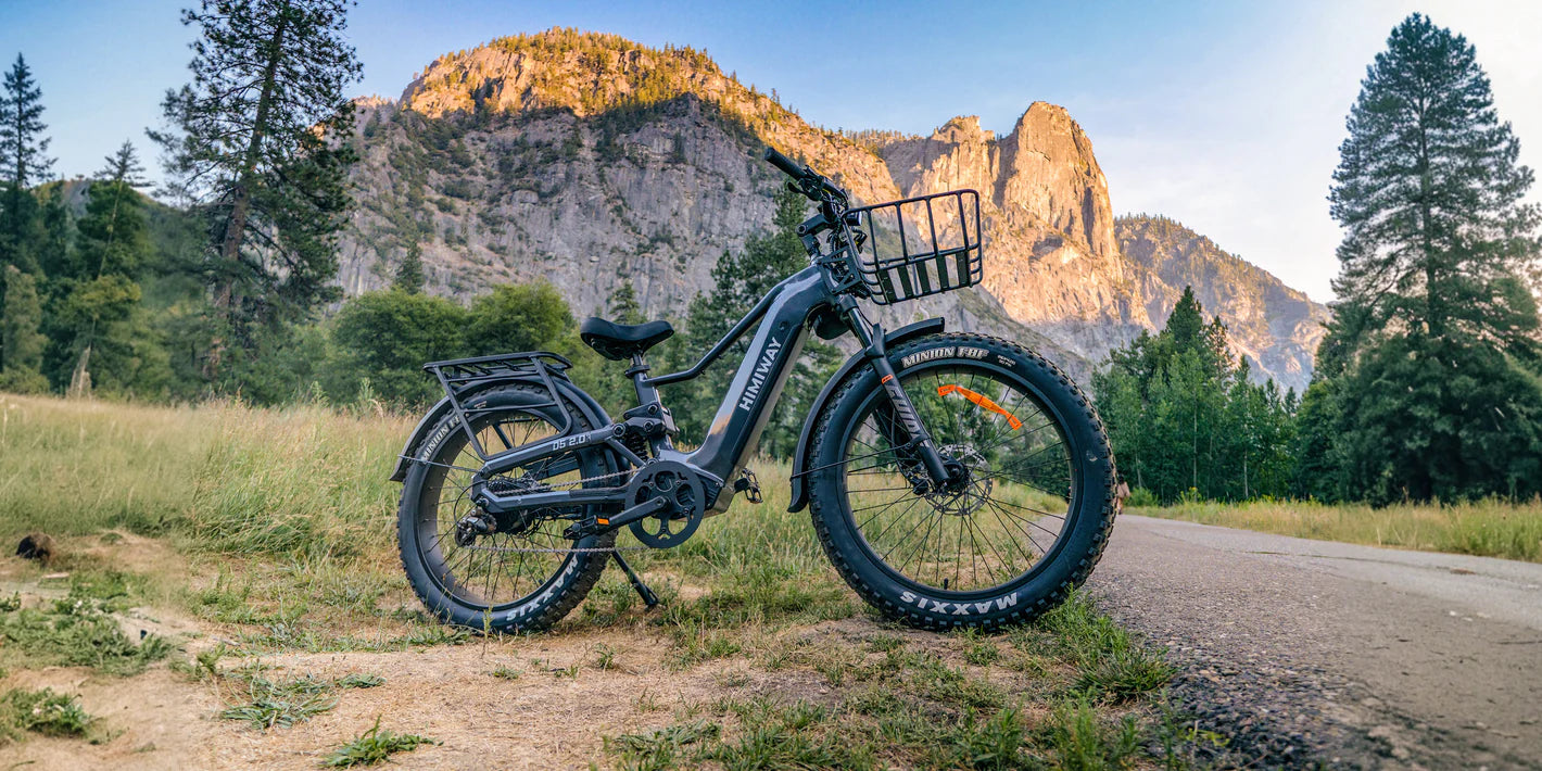 Himiway | Electric Bike | Model D5 2.0 | High-Step & Step-Thru | 750W Hub Motor | 26 x 4.0” Fat Tires | 65 Mile Range | 400 lb Payload | 90Nm Torque | For Commuting, Trail Riding & All-Terrain Adventure