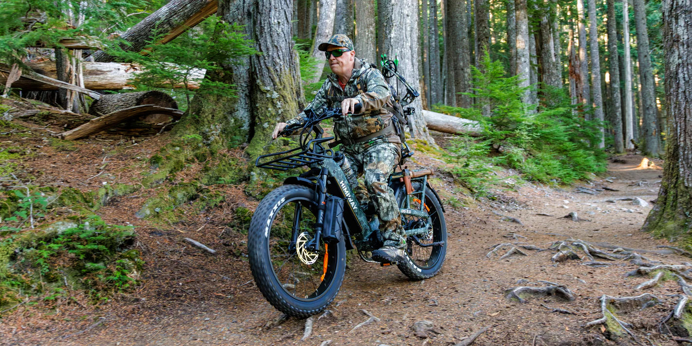 Himiway | Electric Bike | Model D5 2.0 ST (Step-Thru) Camo | 750W Hub Motor | 26 x 4.0” Fat Tires | 65 Mile Range | 400 lb Payload | 90Nm Torque | For Hunting, Off-Road Trails & All-Terrain Adventure