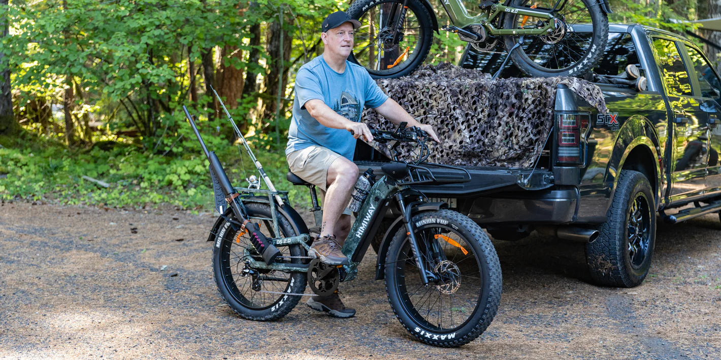 Himiway | Electric Bike | Model D5 2.0 ST (Step-Thru) Camo | 750W Hub Motor | 26 x 4.0” Fat Tires | 65 Mile Range | 400 lb Payload | 90Nm Torque | For Hunting, Off-Road Trails & All-Terrain Adventure