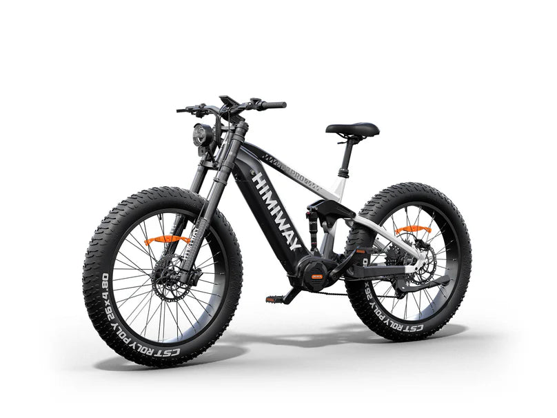 Himiway | Electric Bike | Model D7 Pro Mountain | 1000 W Mid-Drive Motor (1.34 HP) | 26 x 4.0” Fat Tires | 60 To 80 Mile Range | 400 lb Payload | 160 Nm Torque | For Extreme Trail & Backcountry Riding