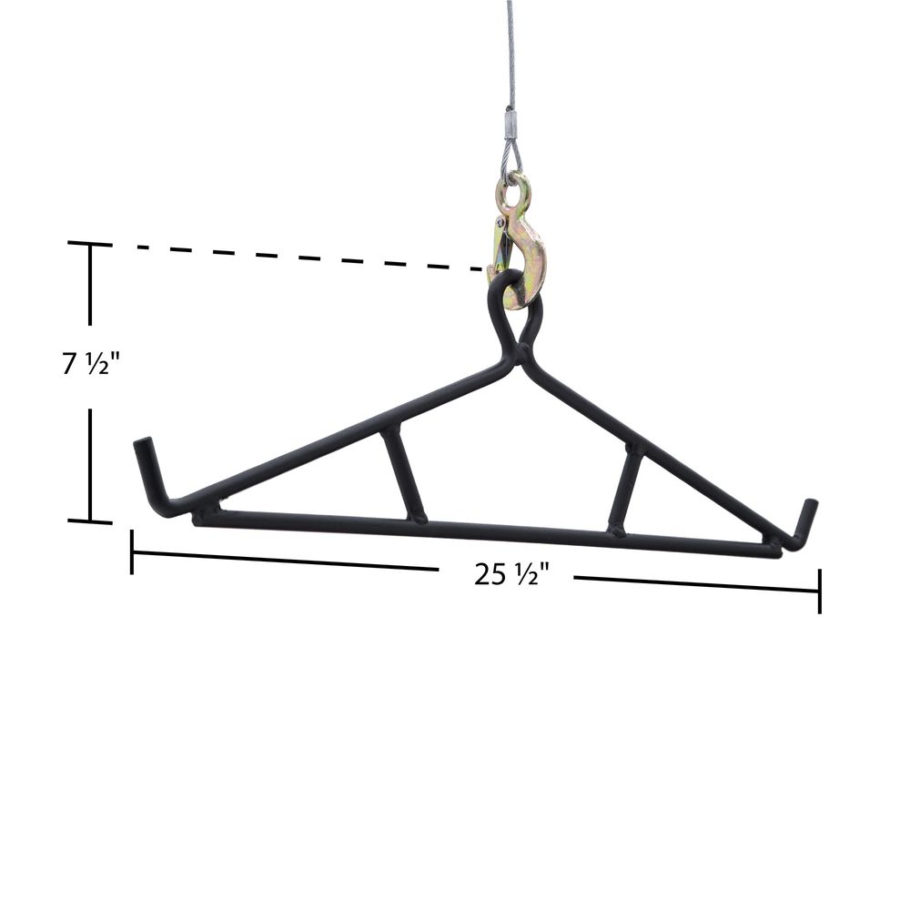 KShot Deer Hoist Swivel Hitch Lift System | Model CL-Deer-Hoist-Swivel | Width 27" | 20 To 100+ HP | For ATV, UTV & Truck