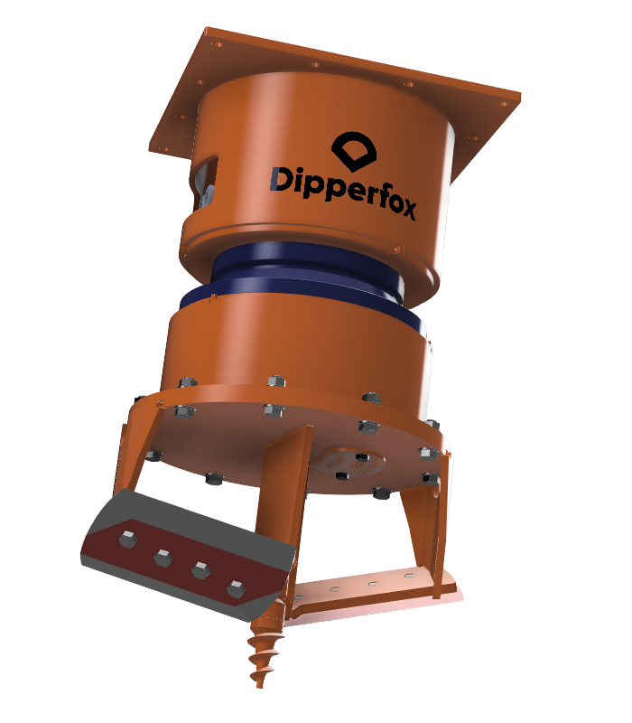 Dipperfox Stump Crushers | Model SC-600 | Cutting Diameter 23.6" | Hydraulic Flow Range 17-40 GPM | For Skid Steers