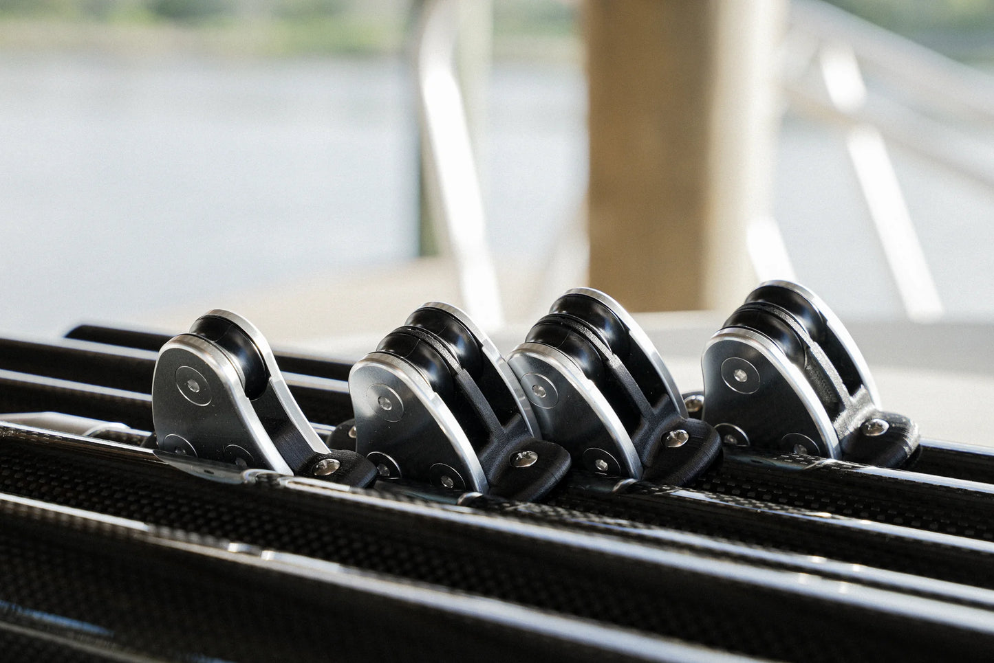 Gemlux | Bluewater Fixed-Length Externally Rigged Carbon Fiber Outriggers | Model ER-DK-18-B-O2 | Length 18' | 5.25 lb Lightweight | For 22' Outrigger Poles & Offshore Fishing Boats