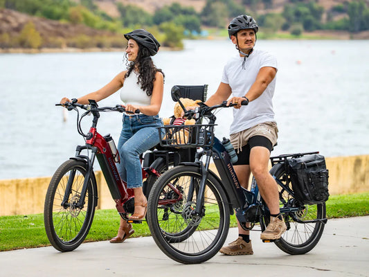 Himiway | Electric Bike | Model A7 Commuter | 27.5 x 2.4” Tires | 750W Hub Motor | 65 Mile Range | 400 lb Payload | Full Suspension Comfort | For Urban Comfort & All-Terrain Exploration