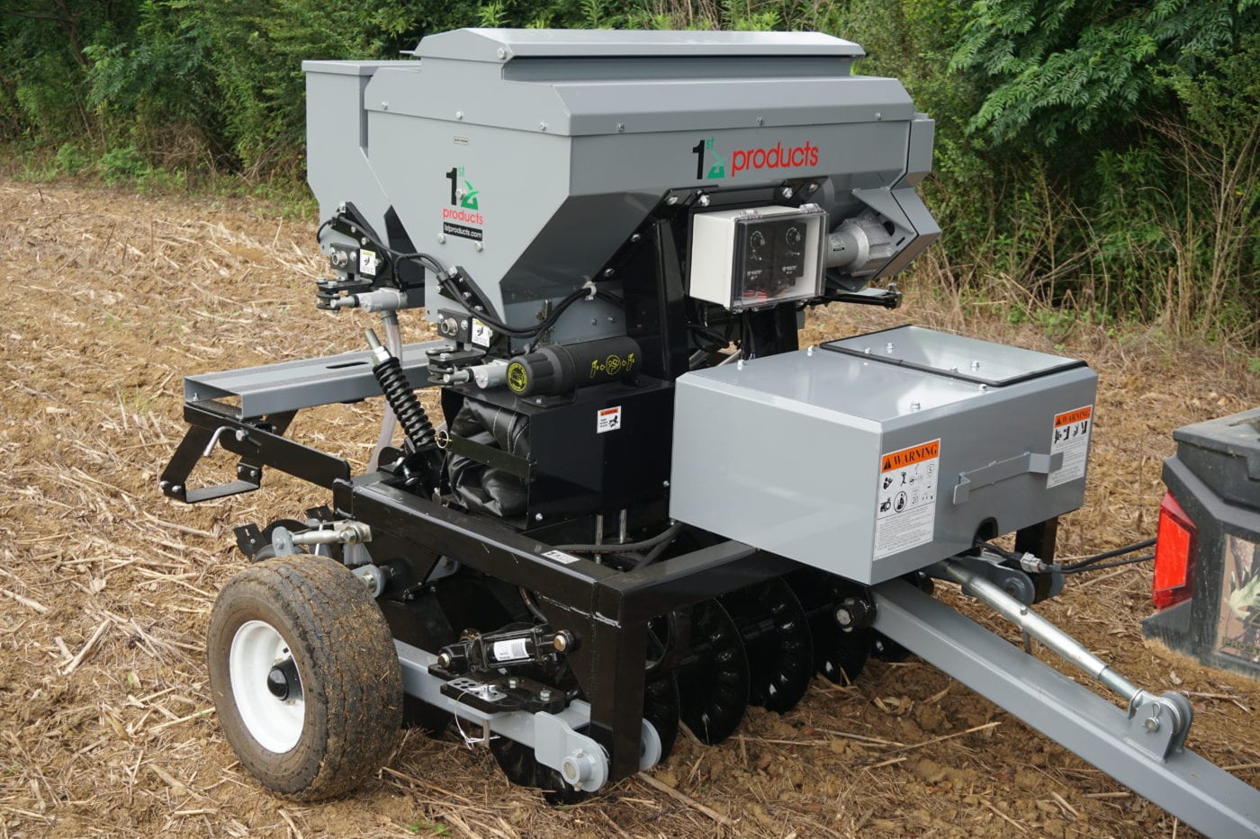 1st Products No Till Drill 5ft to 12ft, 3-Pt & Pull Type | Working Width 54"-144" | Horsepower 30-90+ HP | For Tractors