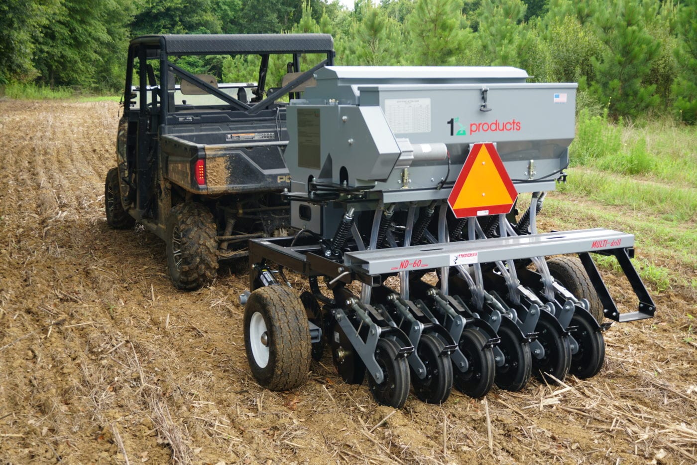 1st Products No Till Drill 5ft to 12ft, 3-Pt & Pull Type | Working Width 54"-144" | Horsepower 30-90+ HP | For Tractors