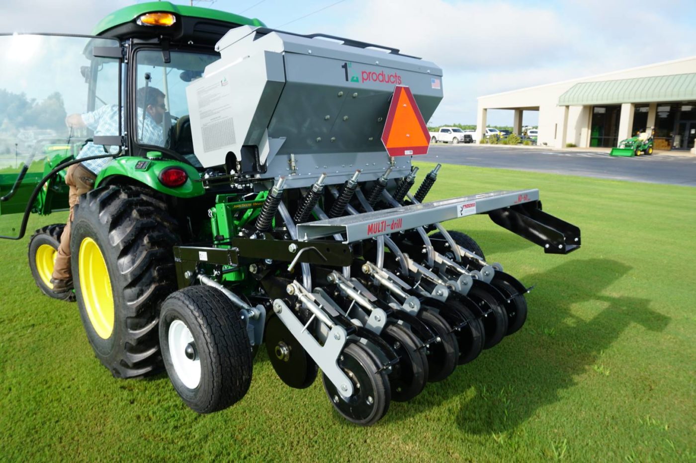 1st Products No Till Drill 5ft to 12ft, 3-Pt & Pull Type | Working Width 54"-144" | Horsepower 30-90+ HP | For Tractors