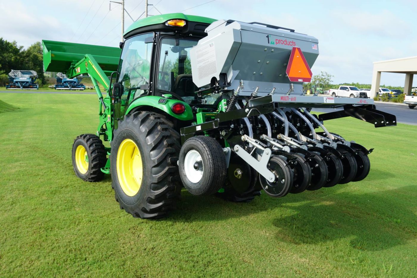 1st Products No Till Drill 5ft to 12ft, 3-Pt & Pull Type | Working Width 54"-144" | Horsepower 30-90+ HP | For Tractors