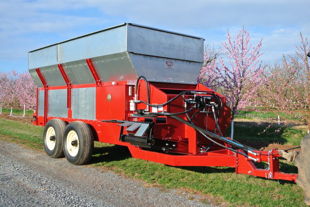 Millcreek | Wide-Body Row Mulcher | Models 588 & 1028 | Width 85” Wide | 7.8 To 13.5 yd³ Capacity | Horsepower 40 To 80 HP | For Tractor
