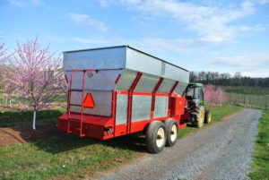 Millcreek | Wide-Body Row Mulcher | Models 588 & 1028 | Width 85” Wide | 7.8 To 13.5 yd³ Capacity | Horsepower 40 To 80 HP | For Tractor