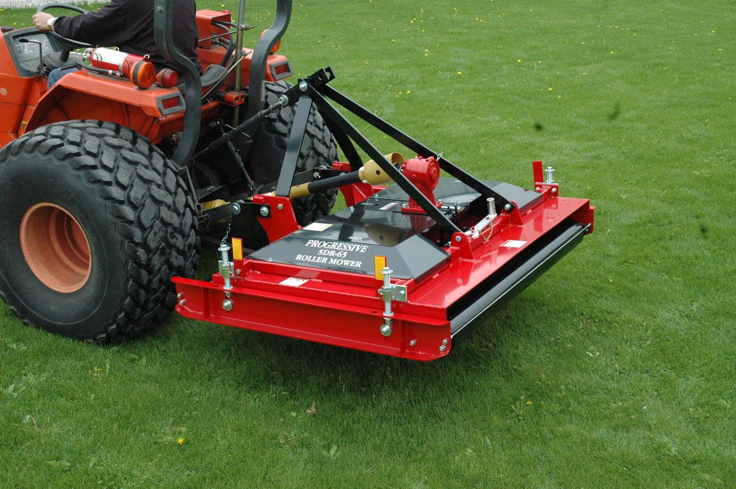 Progressive Turf Equipment Inc. Single Deck Finishing Roller Mower | Model SDR-65 | Cutting Width 65" | 25 HP | For Tractors