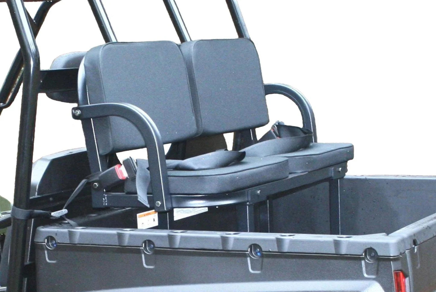 Great Day | Deluxe Rumble Seat | Model UVDRS200BL | Width 48" | Heavy-Duty Aluminum Utility Vehicle Passenger Seat | Weight Capacity 350 lbs | Horsepower 40+ HP | For UTV