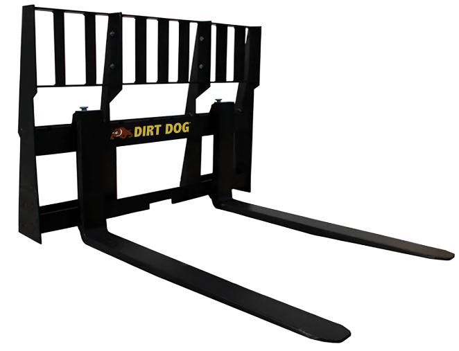 Dirt Dog HD Pallet Fork | Model HDPF48 & HDPF48WT | Width 48" | 8–30+ GPM | 35–75 HP | For Tractor & Skid Steer