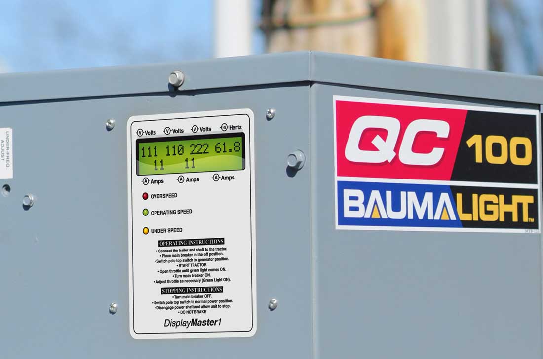 Baumalight PTO Generator 4 Pole | Model Q Series | Power Range 12 To 113 Kilowatt | Horsepower 21 To 153 HP | For Tractors