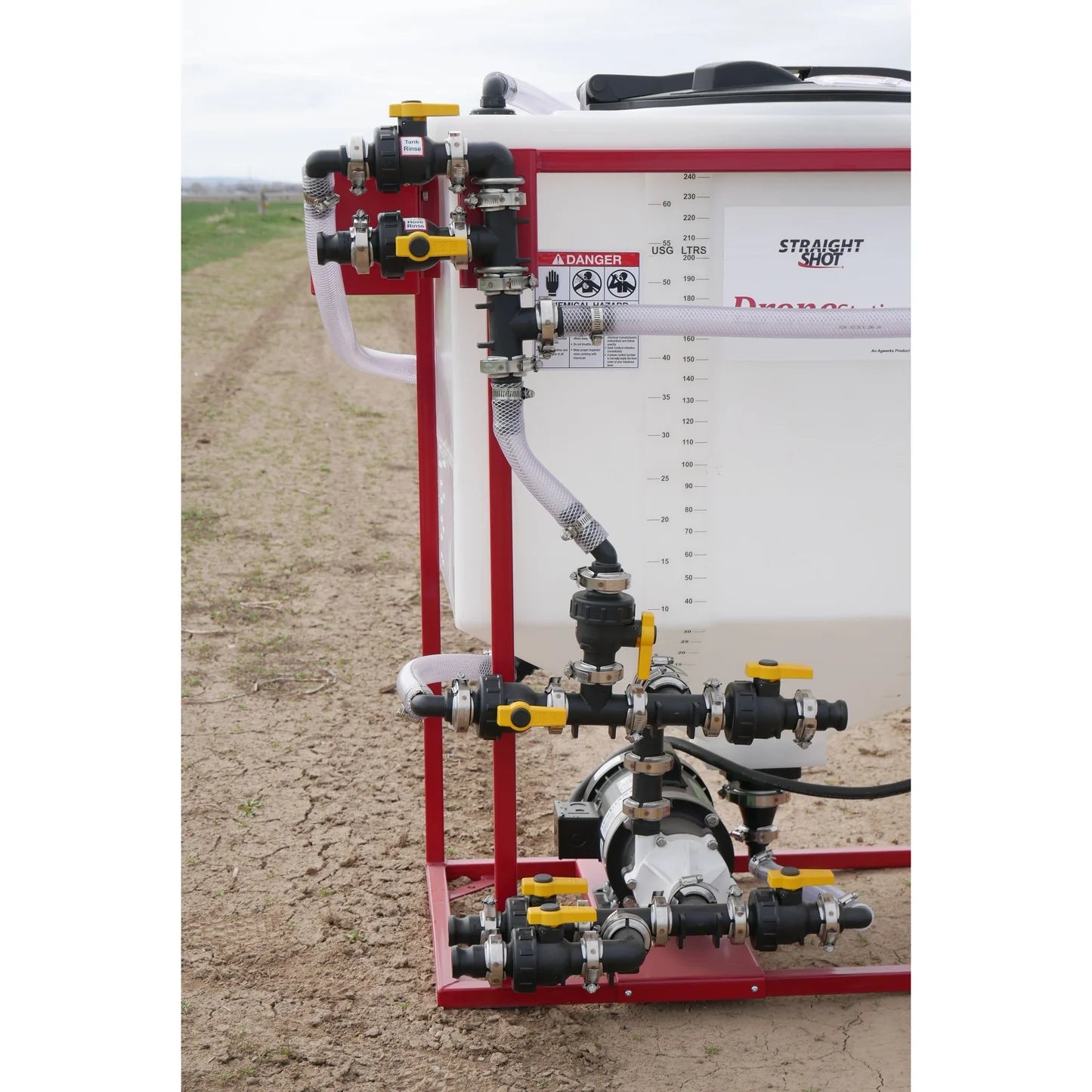 AvaryDrone | Drone Station Chemical Mixing System | Model 44 or 67 Gallon | Bulk Input & Meter Options | For DJI Agras & Drone Sprayers