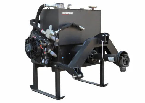 Erskine Industrial Hydraulic Power Unit Series | PTO Range 30-75 HP | 11-Gauge Steel Reservoir | For Tractor