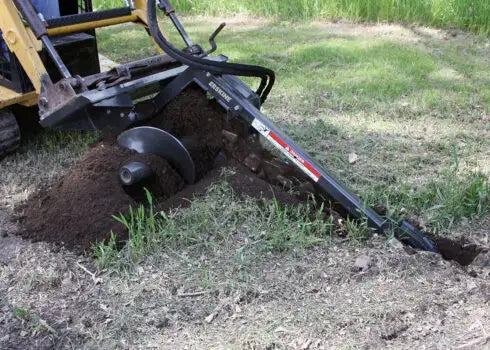 Erskine Mini Trencher | Overall Width 40.38" inches | Rated Flow 7-16 GPM | For Mini Skid Steer