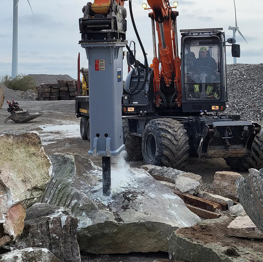 Epiroc Hydraulic Hammers | Model EC Series | Tool Diameters 3.94"–5.9" | Machine Size 13.25 to 44.1 Ton | For Excavators