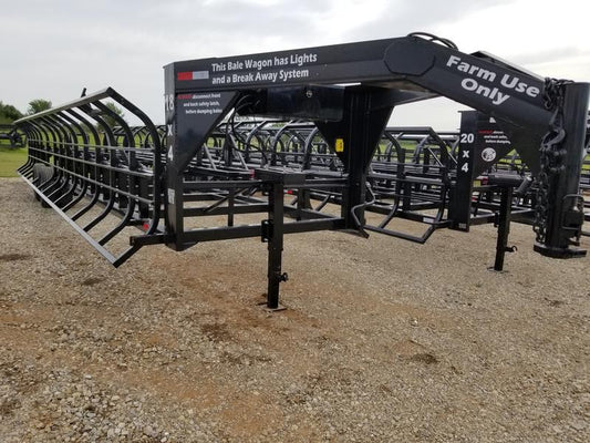 2024 Industrias America Double Wide Hay Trailer | Model 18X4 (Hydraulic Bale Trailer) | Cradle Length 36' | 2 x 10,000 lb Spring Axles | Pull Type