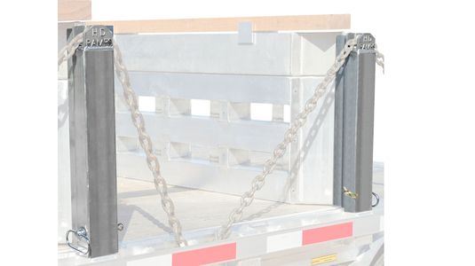 Heavy Duty Ramps | 4 Bunk Load Leveler / 4 Ramp System | Model 20-16-192-02-02-MLL-4 | 8' L x 16" W | 20,000 lb. Capacity | Horsepower 23 HP | For 102" Step Deck Trailers with 16" Drop