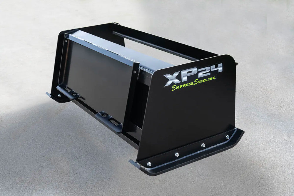 Express Steel | Pullback Snow Pusher | Model 60" XP24 | ES924PB05 | Width 60" | Horsepower 20+ HP |  Hydraulic Flow 0 To 25 GPM | For Tractors, Loaders, Mini & Full-Size Skid Steers