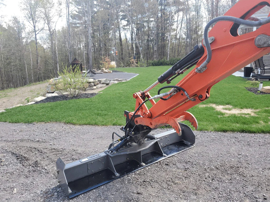 Skeer FixBeam Grader Attachment | Width 8.4′ | 15–20 GPM | Quick Attach | For Skid Steers