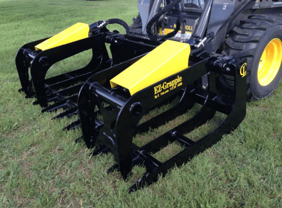 CL Fabrication Grapple For Trees, Brush & Roots | Model EZ | Width 72" To 90" inches | Oil Flow Range 15 To 25 GPM | For Skid Steer