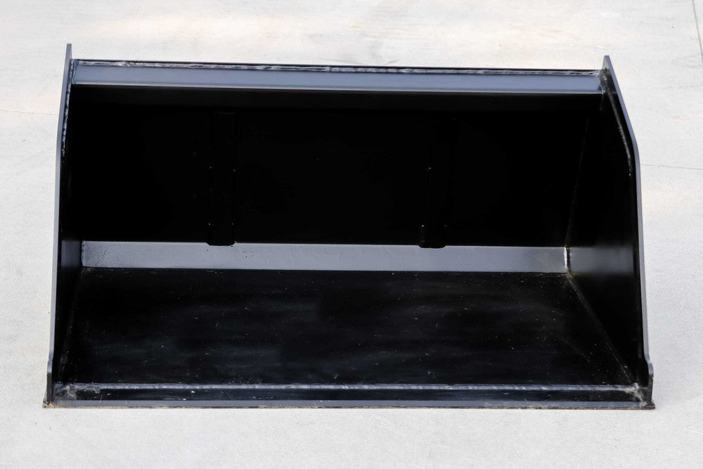 Express Steel | Snow/Mulch Bucket | Model Toro Dingo | SKU ES-TDSMB-0048 | Width 48" | Hydraulic Flow 10 To 20 GPM | For Mini Skid Steers
