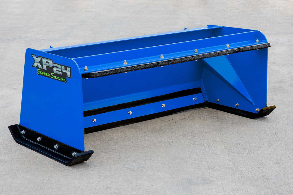 Express Steel | Pullback Snow Pusher | Model 60" XP24 | ES924PB05 | Width 60" | Horsepower 20+ HP |  Hydraulic Flow 0 To 25 GPM | For Tractors, Loaders, Mini & Full-Size Skid Steers