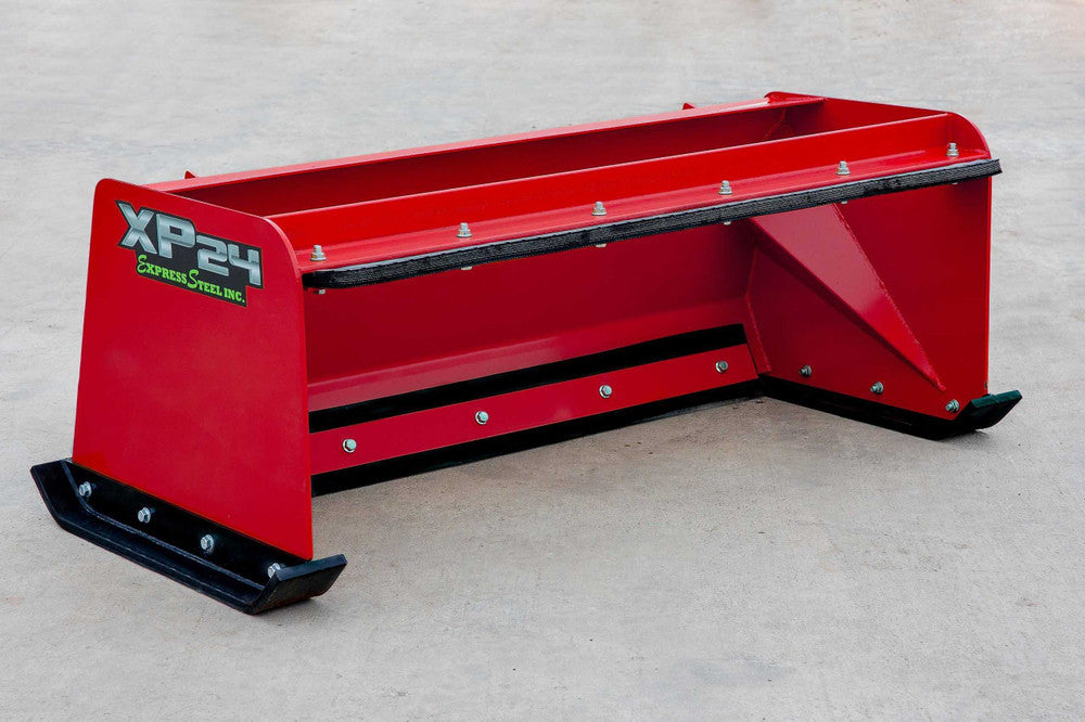 Express Steel | Pullback Snow Pusher | Model 60" XP24 | ES924PB05 | Width 60" | Horsepower 20+ HP |  Hydraulic Flow 0 To 25 GPM | For Tractors, Loaders, Mini & Full-Size Skid Steers