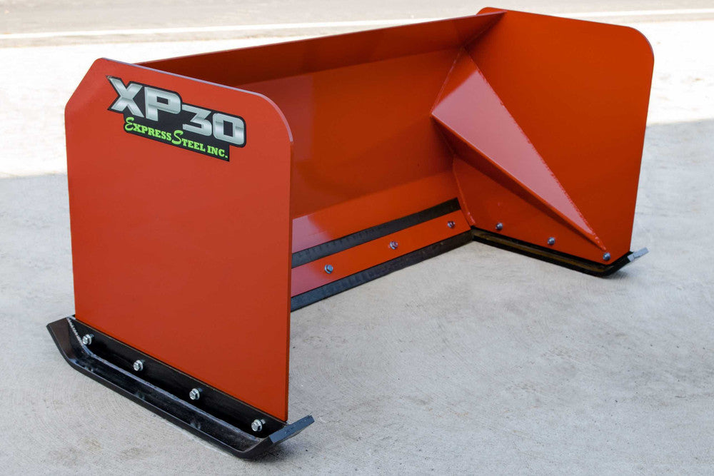 Express Steel | Snow Pusher | Model 5′ XP30 | SKU ES93005 | Width 60" | Hydraulic Flow 0 To 25 GPM | Horsepower 25+ HP | For Mini & Full Size Skid Steers, Tractors & Loaders