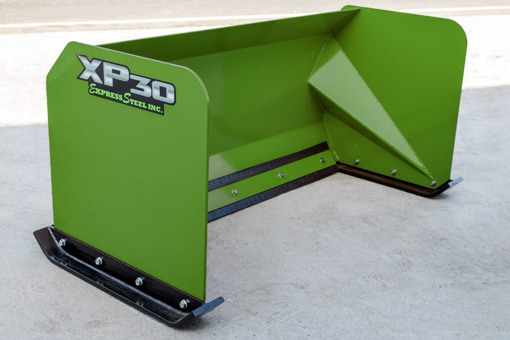 Express Steel | Snow Pusher | Model 5′ XP30 | SKU ES93005 | Width 60" | Hydraulic Flow 0 To 25 GPM | Horsepower 25+ HP | For Mini & Full Size Skid Steers, Tractors & Loaders