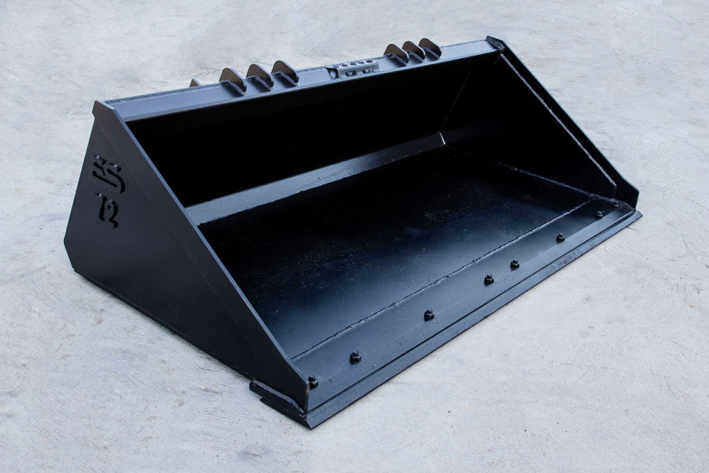 Express Steel | Heavy Duty Smooth Bucket | SKU ES-HDSB-0072 | Width 72" | Hydraulic Flow 17 To 25 GPM | For Skid Steers