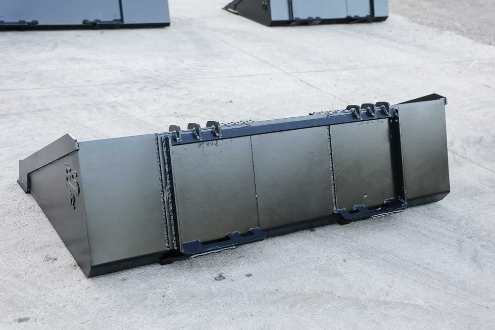 Express Steel | Heavy Duty Smooth Bucket | SKU ES-HDSB-0072 | Width 72" | Hydraulic Flow 17 To 25 GPM | For Skid Steers