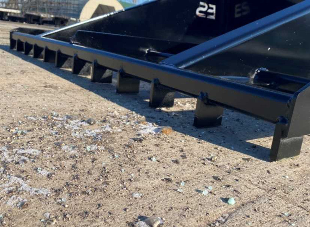 Express Steel | Landscape Rake | Model ES80072 | Dimensions 72" x 60" x 30" | Weight 380 lbs | Heavy-Duty AR400 Teeth | For Skid Steers