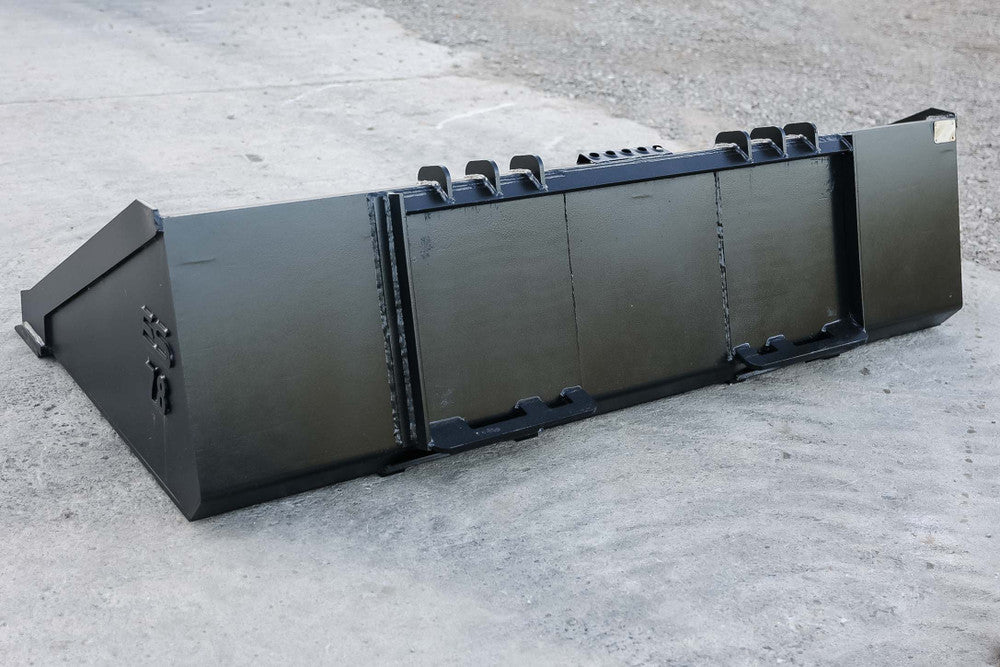 Express Steel | Smooth Bucket | Model 78" Heavy Duty | SKU ES-HDSB-0078 | Weight 825 lbs | Durable Steel Construction | Hydraulic Flow 0 To 25 GPM | For Skid Steers