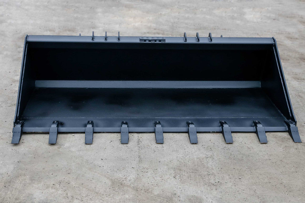 Express Steel | Bucket | Model 78" Heavy Duty Tooth | SKU ES-HDTB-0078 | Capacity 0.68 Cubic Yard | Weight 885 lbs | Hydraulic Flow 17 to 24 GPM | For Skid Steers