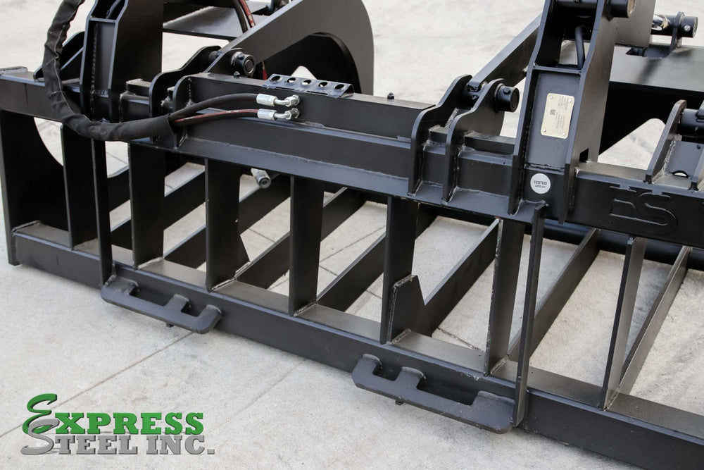 Express Steel | Grapple | Model 78" XHD | SKU ES20140 | Width 78" | Hydraulic Flow 15 To 25 GPM | For Skid Steer