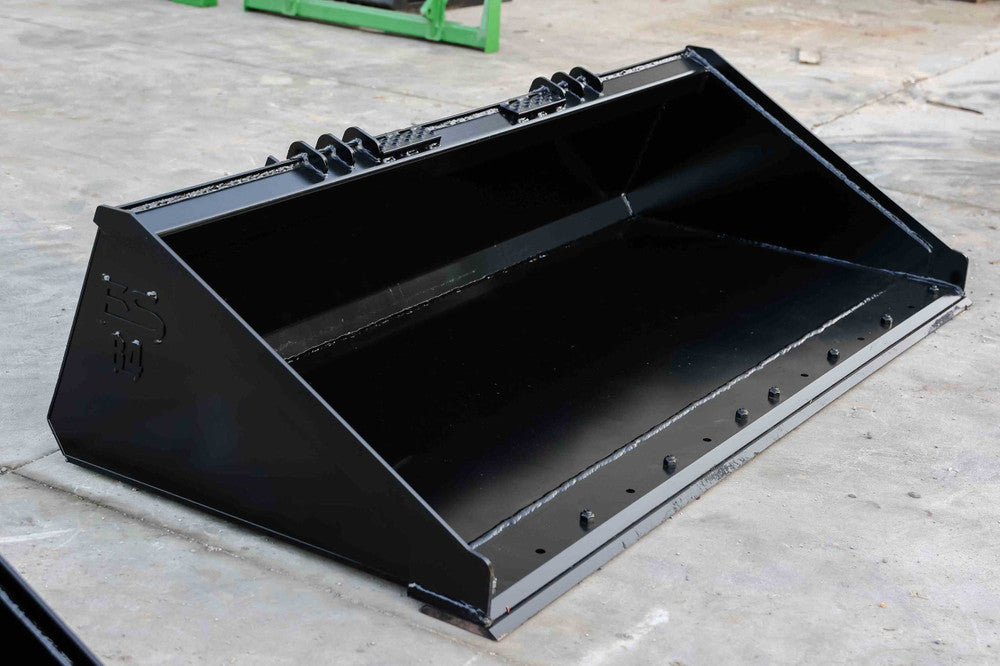 Express Steel | Smooth Bucket | Model Heavy Duty 84" | SKU ES-HDSB-0084 | Capacity 0.73 Cubic Yard | Durable American-Made Steel | Horsepower Up to 70 HP | For Skid Steers