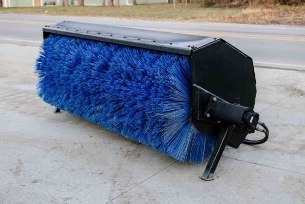 Express Steel | Hydraulic Angle Broom | SKU ES50120 | Width 84" | Hydraulic Flow 15 To 25 GPM | For Skid Steer