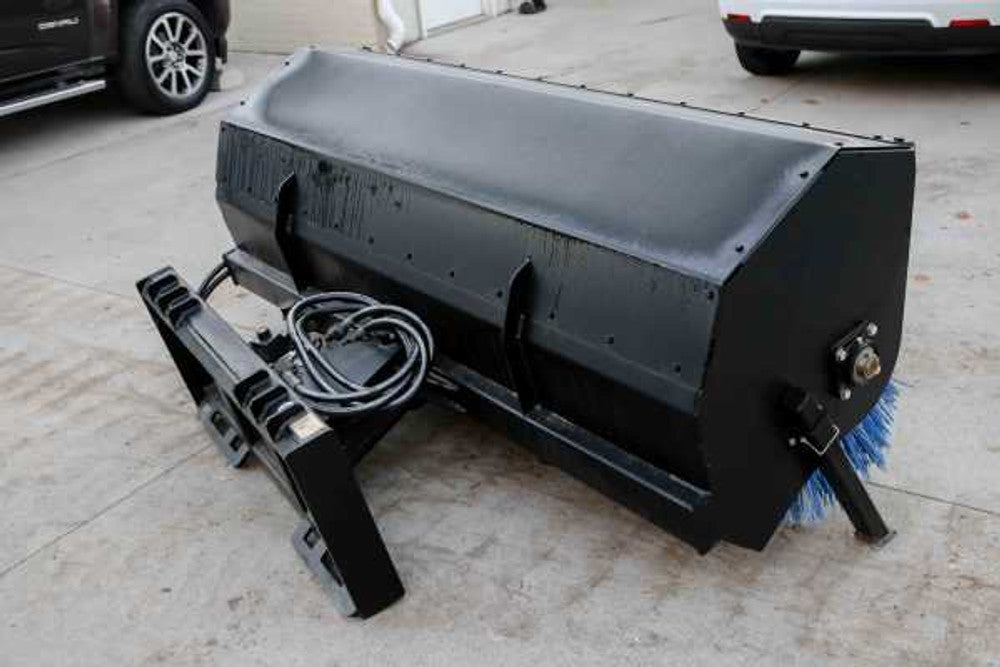 Express Steel | Hydraulic Angle Broom | SKU ES50120 | Width 84" | Hydraulic Flow 15 To 25 GPM | For Skid Steer