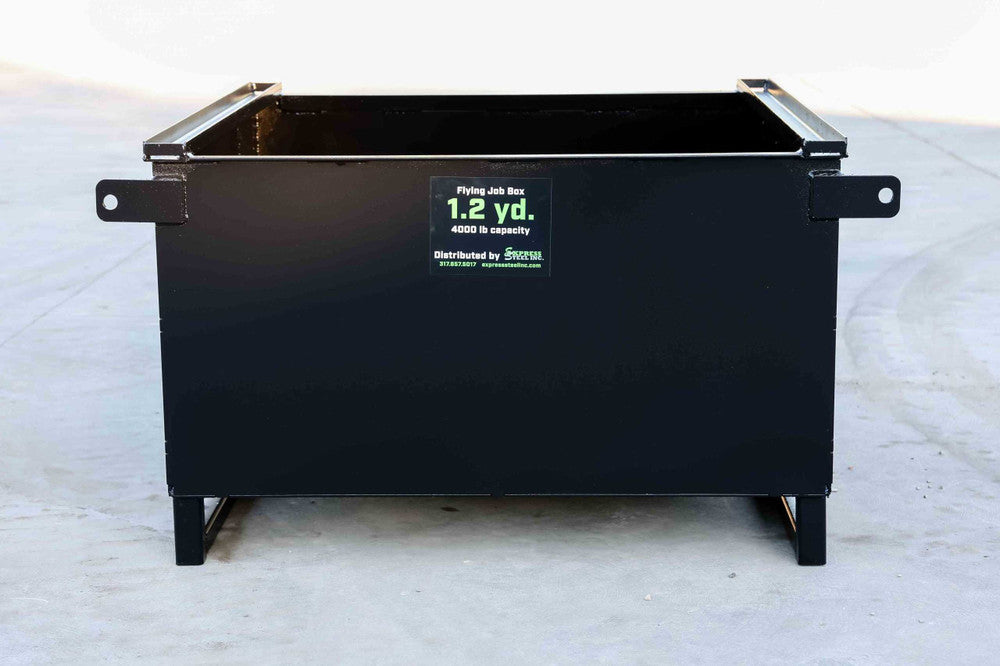 Express Steel | Box Seed Cart | Model ES Flying Job | SKU ES11120 | Width 48" | Capacity 1.2 Cubic Yards | 4,000 lb Payload Capacity | Horsepower 30 To 60 HP | For Crane, Tractor, UTV, ATV