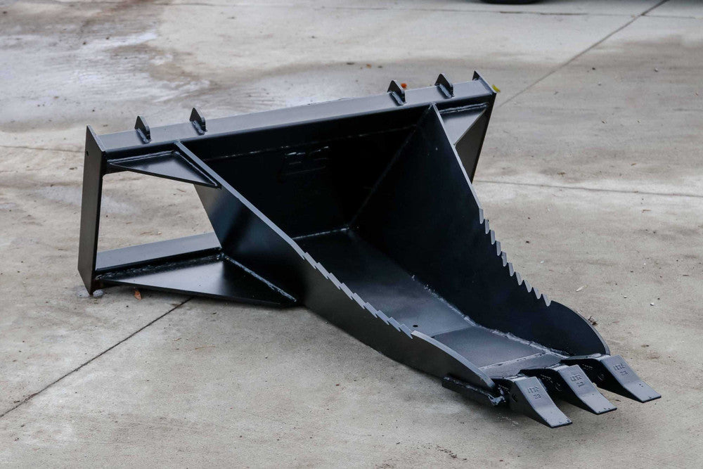 Express Steel | Heavy Duty Stump Bucket | SKU ES-HDSB-0000 | Width 19" | Hydraulic Flow 0 To 25 GPM | For Skid Steers
